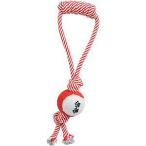 Giocattolo Interattivo per Animali Domestici con Corda e Pallina da Tennis, Stimola il Movimento e il Gioco - Product Image 1