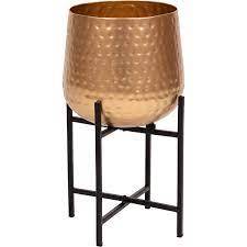 Pot de fleurs décoratif en métal de qualité supérieure, prix de gros, pour plantes d'intérieur, balcon, jardin et bureau, par M/S SHAAD HANDICRAFTS - Product Image 4