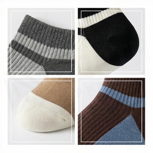 Crew <b>Socks</b> Geometric Pattern Blue <b>Breathable</b> Running <b>Socks</b> for Adults Spring Season - Product Image 1