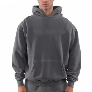 Sudadera de Algodón 100% con Estampado Gráfico Personalizado, Corte Holgado y Tejido Grueso de Felpa, Moda 2026, Directo de Fábrica - Product Image 1