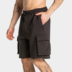 Shorts de sport décontractés pour hommes, coupe slim, respirants, en coton, pour la course à pied, design personnalisé - Product Image 6