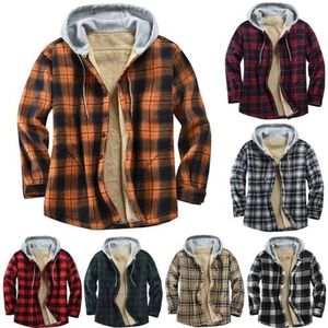 Veste en flanelle pour homme OEM, logo brodé personnalisé, taille plus, 100% coton, manches longues, veste en flanelle pour l'hiver, qualité supérieure, à carreaux - Product Image 6