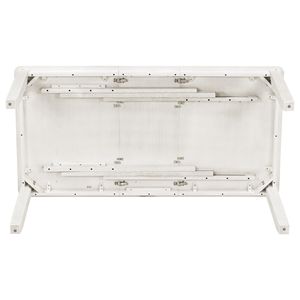 Set da sala da pranzo in stile retrò da 7 pezzi allungabile, grigio e bianco, sedie e tavolo imbottiti per un'esperienza culinaria confortevole - Product Image 5