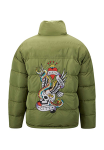 Chaqueta acolchada personalizada para hombre para invierno, ropa informal premium para exteriores, a prueba de viento, con cierre de cremallera y bolsillos laterales, abrigo para hombre - Product Image 6