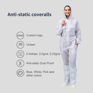 Traje de Protección Antiestático Lavable para Cuarto Limpio, Fábrica de Alimentos, con Capucha, Ropa ESD - Product Image 4