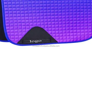 Tapis de selle d'obstacle personnalisés en laine et maille, tapis de selle équestre avec logo personnalisé, fabricant OEM/ODM - Product Image 6