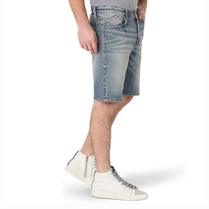 Hot Summer High Quality Baggy <b>Jeans</b> <b>Men</b> Custom Design <b>Jeans</b> Short Dark Denim Shorts Jorts <b>for</b> <b>Men</b> - Product Image 4