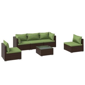 Set Lounge da Giardino Marrone e Verde - Product Image 2