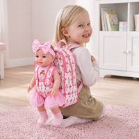 Poupée Reborn Fille Babeside Lyle de 15 Pouces en Vinyle Intégral, Poupée Bébé Réaliste avec Cheveux Sculptés à la Main, Tenue de Ballet, Ensemble Sac à Dos Cadeau