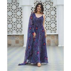 ชุดสูทนีลาบลูแบนเดจ ไซส์ XS ชุดอินเดียแบบดั้งเดิมสุดหรู - Product Image 6