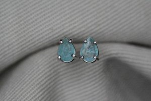 Natural Paraiba Tourmaline Earrings 925 Sterling Silver Gold Real Genuine Blue Green October Birthstone Jewelry for Party <b>Gift</b> - Product Image 6