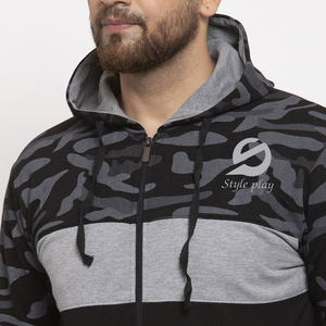 Survêtements d'hiver pour hommes en coton biologique, ensemble complet avec fermeture éclair, respirant, léger, en polaire, pour le jogging, la gym, les occasions décontractées - Product Image 5
