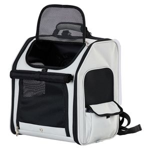 Zaino Trasportino Morbido Espandibile per Cani e Gatti di Piccola Taglia con Estensione Posteriore in Rete Traspirante, Ideale per Viaggi - Product Image 2
