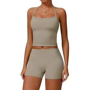 New Arrival Women's 2 Pcs Sets Suitable For Daily <b>Exercise</b> Meditation Workout Athleisure Sportswear Women's Sets Custom Printing - Product Image 6