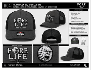หมวกแก๊ป FORE LIFE GOLF CO. Richardson 112 รุ่น Trucker สีดำ ตาข่ายปรับได้ พร้อมปักลายกระบองเพชรสีเขียว สำหรับทุกเพศ - Product Image 5