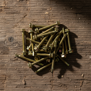 Tornillo autoperforante de cabeza hexagonal, clase 8, de acero al carbono galvanizado con fosfato de zinc, rosca estándar, marca PDC Tek, en pulgadas, duradero - Product Image 1