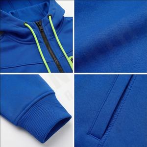 Sudadera de bloque de color personalizada para mujer, ropa de calle, Jersey de algodón de peso pesado con media cremallera, sudaderas con capucha para mujer, algodón - Product Image 4