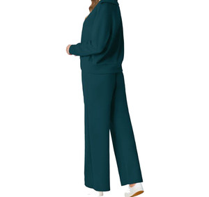 Nouvel Arrivage 2026 – Survêtement Femme Best-Seller à Prix Réduit – Streetwear Décontracté Personnalisé pour Adulte – 100% Coton Uni – Design 2-en-1 – Couleur Personnalisable - Product Image 2