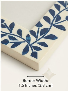 Trending Hot Selling Eco-friendly Lightweight Modern MDF Photo <b>Frame</b> Rectangular 4x6 Inch Aperture Blue <b>White</b> Geometric Resin - Product Image 2