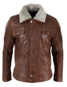Veste de moto décontractée en cuir PU pour homme, col roulé, doublure en polyester, vêtements d'hiver pour moto, couleur unie, fermeture éclair - Product Image 4