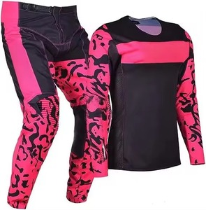 Ensemble de pantalon et veste de moto imperméables et respirants, taille plus, avec logo frontal, pour uniformes de motocross unisexes - Product Image 6