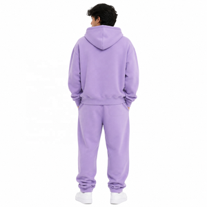 Conjunto de Sudadera con Capucha y Pantalones Deportivos Extra Grandes de Tela Gruesa Personalizada, Ropa Deportiva de Algodón, Moda Urbana, Proveedor OEM ODM, EE. UU. - Product Image 3