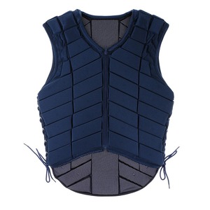Protector Corporal para Montar a Caballo, Chaleco de Seguridad Ecuestre para Mujer, Cierre con Cordón, Color Sólido, Tejido de Tela, Equipo de Protección 2026 - Product Image 3