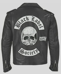 แจ็คเก็ตหนังมอเตอร์ไซค์ Black Label Society - หนังแกะแท้สไตล์ Zakk Wylde - Product Image 2