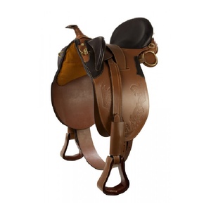 Selle d'équitation à assise souple pour la pratique sur tous les terrains, conçue pour le confort en cas d'utilisation prolongée en extérieur - Product Image 3