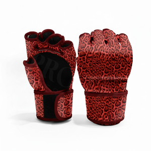 Gants de combat MMA à demi-doigts, dernière conception, pour entraînement, grappling, respirants, protection contre les chocs, fitness, gym, en cuir véritable - Product Image 2