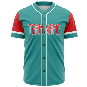 Custom Baseball Jersey <b>Button</b> Up Team Uniform Breathable Polyester Shirt with Logo Name Number OEM Manufacturer Wholesale - Product Image 2