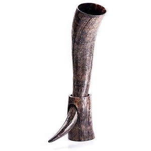 Auténtica Taza Vikinga de Cuerno de Búfalo Hecha a Mano, Ecológica, Pulida, Artesanía Natural, Estilo Animal Moderno, Decoración para el Hogar - Product Image 6
