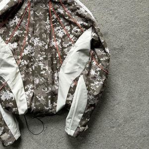 เสื้อกันลมผ้าแคนวาสแขนยาวมีซิปมีฮู้ดสไตล์ล่าสุด2024ออกแบบโลโก้ได้ตามที่ต้องการ - Product Image 6