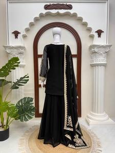 Black Embroidered <b>Abaya</b> <b>Dress</b> Women Long Sleeve Islamic Evening Outfit Middle East Formal Wear - Product Image 4