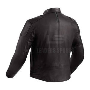 Chaqueta de Motociclista de Cuero para Hombre, Estilo Moderno, Transpirable, Impermeable para Invierno, Venta al Por Mayor, MOQ Bajo - Product Image 4