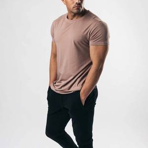 Camisetas de Manga Corta para Hombre, Diseño Personalizado con Logotipo OEM, Corte Regular, Ropa Casual, Color Sólido, 100% Algodón, Transpirable y Ecológico - Product Image 2