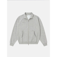 Blouson matelassé unisexe bleu marine à bulles, coupe courte, à capuche, col mandarin, fermeture éclair sur le devant, décontracté, en jean, coupe droite, couleur unie