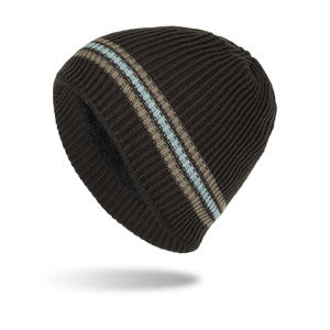 Beanie Jacquard Knitted <b>Hat</b> Soft Stretch Fabric <b>Winter</b> Cap Textured Pattern Casual Streetwear Unisex Style And Sale OEM Service - Product Image 1