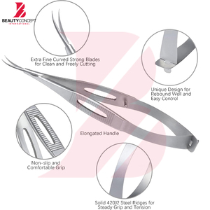กรรไกรสปริงสแตนเลสอเนกประสงค์ ตัดง่าย ทนทาน ไม่ลื่น พร้อมโลโก้สั่งทำได้ สำหรับร้านเสริมสวยและใช้ในบ้าน - Product Image 3