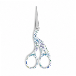 Dragonfly <b>Floral</b> Embroidery <b>Scissors</b> 4.5 Inch Stainless Steel Sharp Pointed Crane Embroidery <b>Scissors</b> - Product Image 2