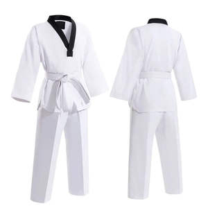 Uniforme de Taekwondo de Alta Calidad para Adultos Unisex, Poliéster/Algodón, para Entrenamiento de Artes Marciales, Pantalones con Cintura Elástica, Ligero - Product Image 4