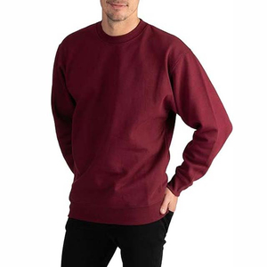 Sweat-shirt oversize à blocs de couleur rouge et blanc, manches lanternes, col rond, pull tricoté unisexe, coupe décontractée pour l'automne - Product Image 5