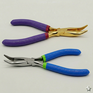 Pince à extensions capillaires incurvée professionnelle de haute qualité 2026 pour micro-anneaux, pince chirurgicale pour extensions capillaires tous types - Product Image 5