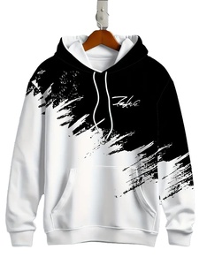 เสื้อฮู้ดดี้ผู้ชายแบบสวมหัวทรงหลวม ผ้าฝรั่งเศสเทอร์รี่ 400 กรัม หนัก ทนทาน 100% ผ้าฝ้าย เป็นมิตรกับสิ่งแวดล้อม ระบายอากาศได้ดี มีกระเป๋า  ออกแบบได้ตามต้องการ - Product Image 4