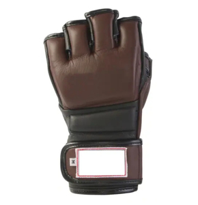 Premium Quality <b>Men</b> MMA Gloves Leather Laced Non-Slip Waterproof Breathable Lightweight Custom Logo Solid Colors Adult Sports - Product Image 2