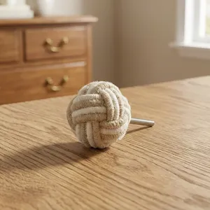 Most Selling Jute Dresser Hardware Knob Decorative Drawer Pull For Kitchen Furniture Bedroom Cabinets Available For Sale - Product Image 6
