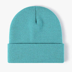 Unisex Solid Color Beanie <b>Hat</b> 100% Acrylic Knitted Winter <b>Cap</b> Casual Style Adult Size 56-58CM - Product Image 3