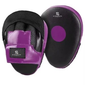 Mitaines de boxe incurvées en cuir de haute qualité pour l'entraînement au MMA, au kickboxing et à la pratique du punching 2026 - Product Image 1