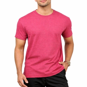 T-shirt uni pour homme, manches courtes, confortable, léger, durable, élégant, doux, respirant, col rond, pour homme - Product Image 1