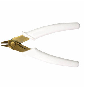 Pince à couper les extensions de cheveux en acier inoxydable, outil professionnel pour enlever les extensions de cheveux, poignée ergonomique dorée et blanche, durable - Product Image 2